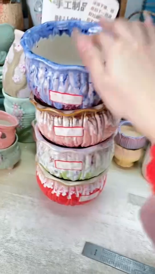 【闪购商品】陶瓷15cm以下@@爆裂流釉四件套