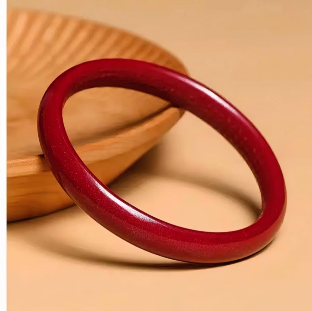 含辰砂工艺品高含量朱砂紫金砂内心经宽手镯【送证书】