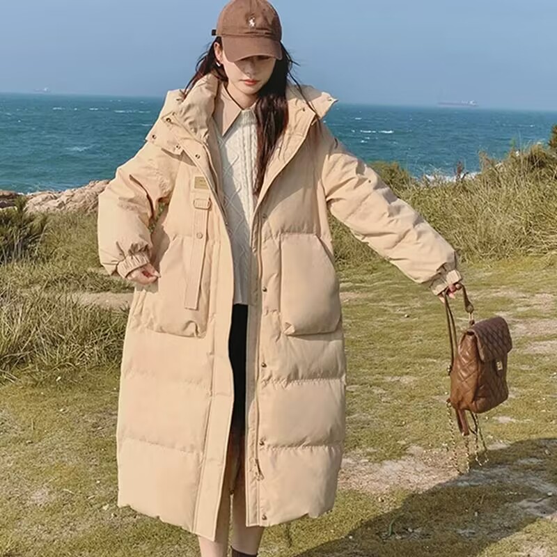 毛领羽绒服女短款2023新款冬季时尚洋气小个子加厚白鸭绒保暖外套