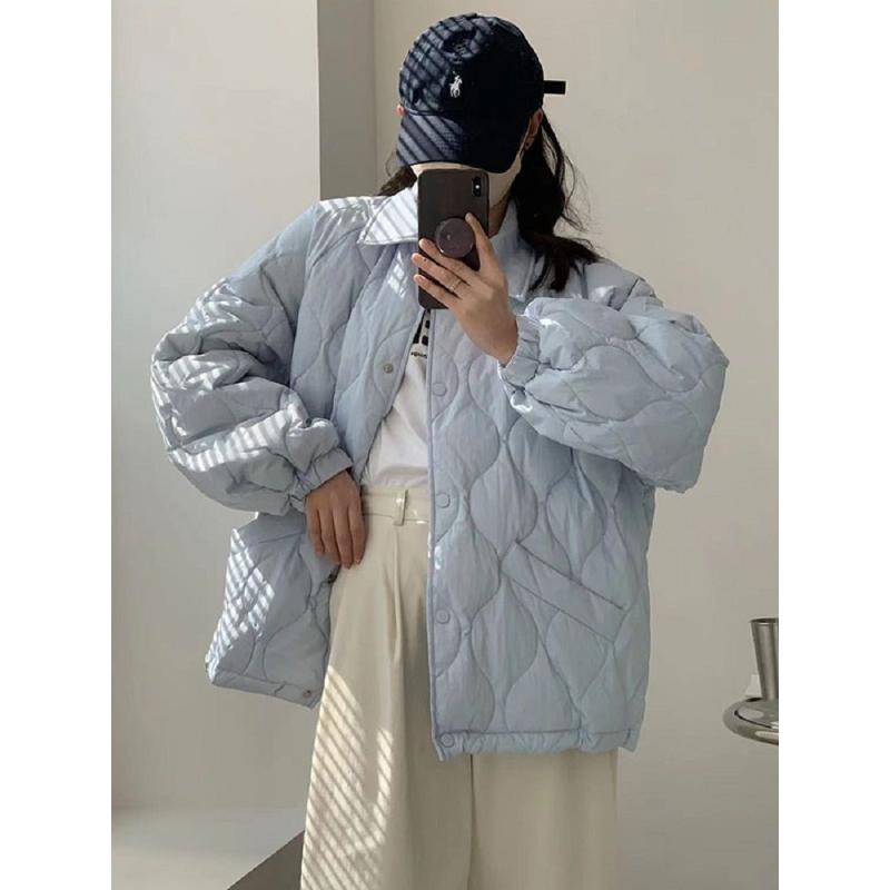 2023年秋冬新款羽绒服女短款韩版时尚小个子轻薄白鸭绒学生外套潮