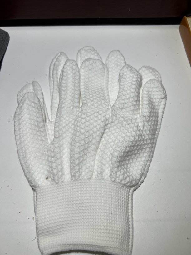 文玩手套菠萝纹（白色）5副