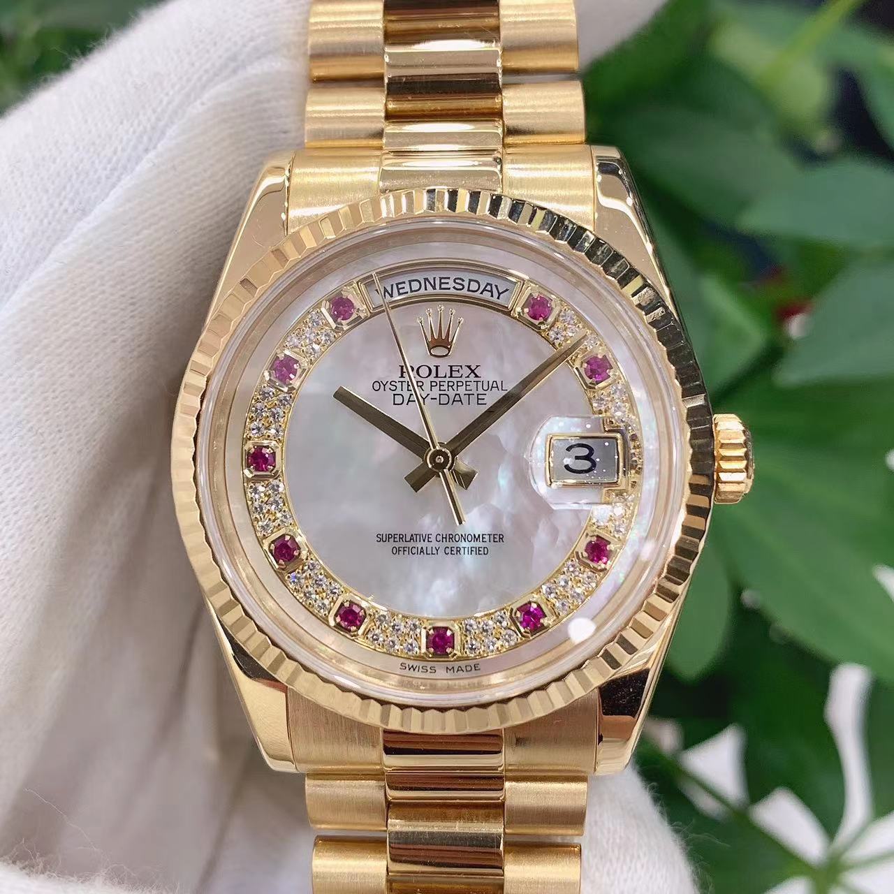 95新 Rolex/劳力士 36MM/公价360000/DAY DATE系列118238男士腕表