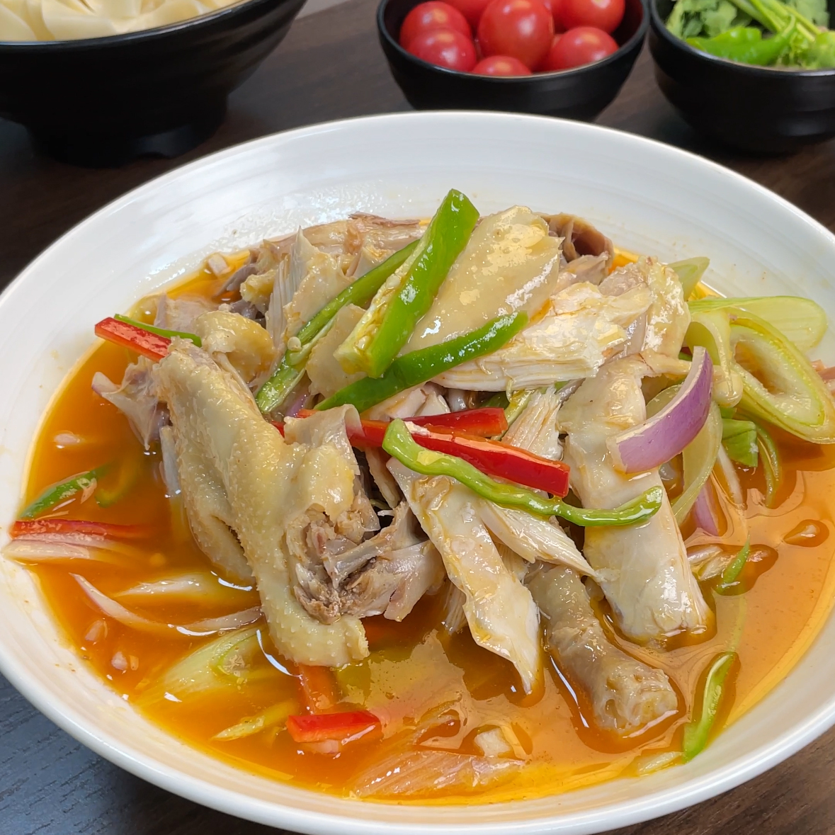 新疆椒麻鸡肉质细嫩麻辣鲜香正宗爽口