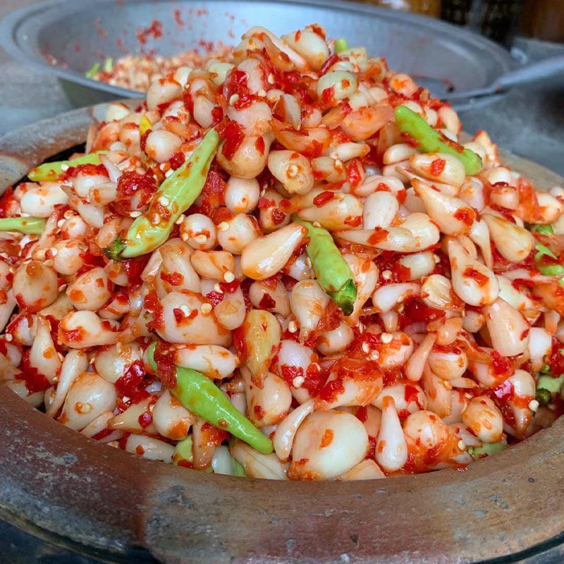 四川酸辣藠头剁椒藠头泡菜腌制特产茭头下饭菜咸香辣罐装儿时味道