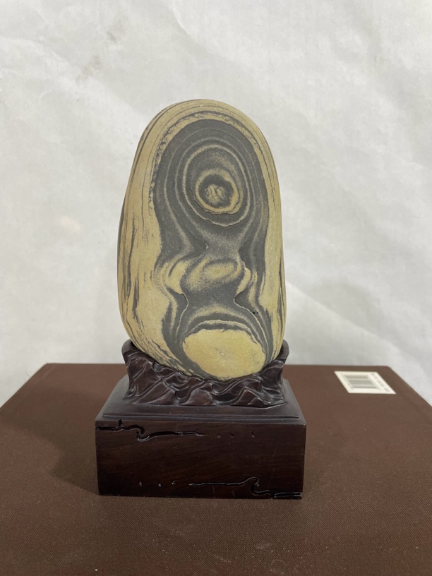 《天珠》长江水墨石