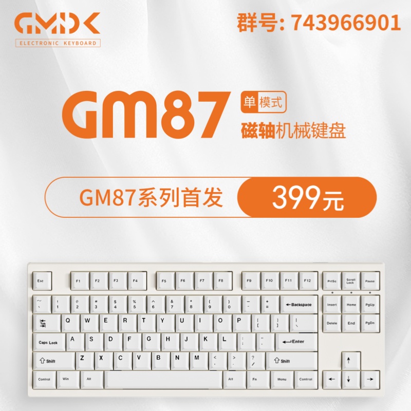 GM87磁轴键鼠电竞键盘RGB支持RT有线8K低延迟/无畏契约瓦罗兰键盘