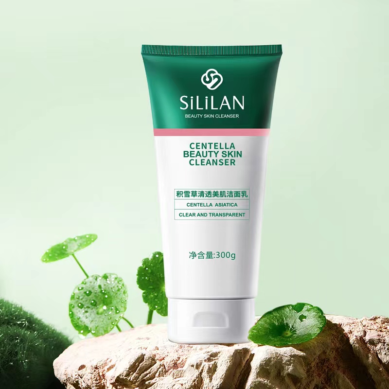 SiLiLAN/斯丽兰积雪草清透美肌洁面乳清洁清爽保湿温和不刺激泡沫