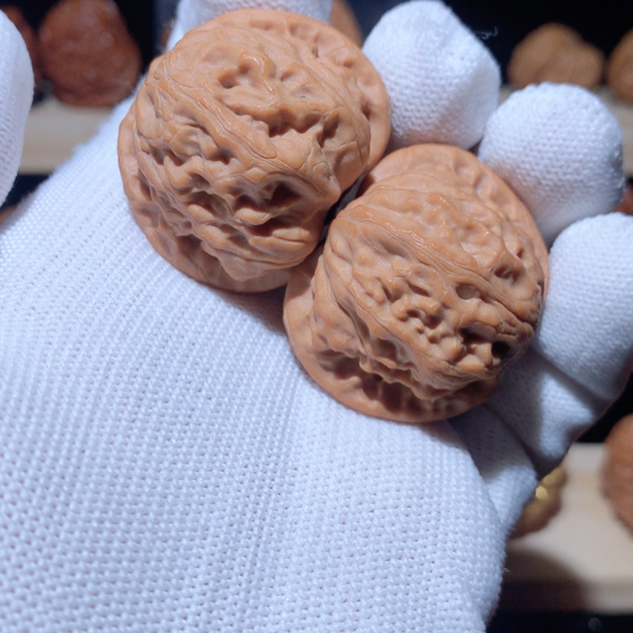 【闪购商品】文玩核桃把件茶*灬