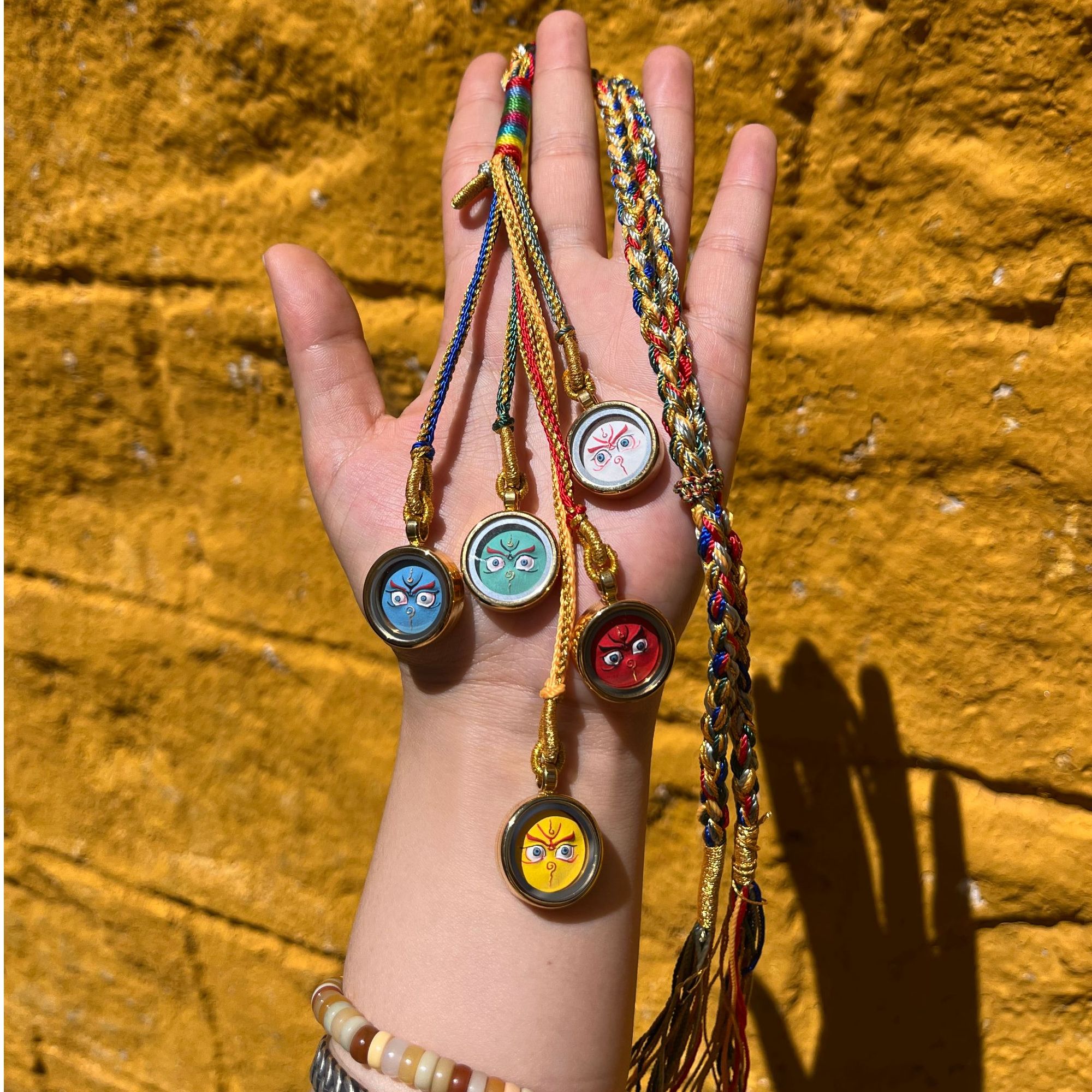 【唐卡-车挂款】五路小分队 擦擦款式 西藏直发