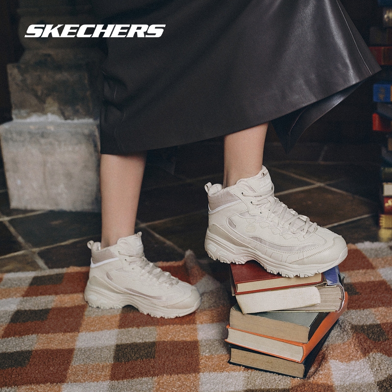 【冬季小暖炉】斯凯奇冬季中帮熊猫鞋女鞋厚底时尚167569