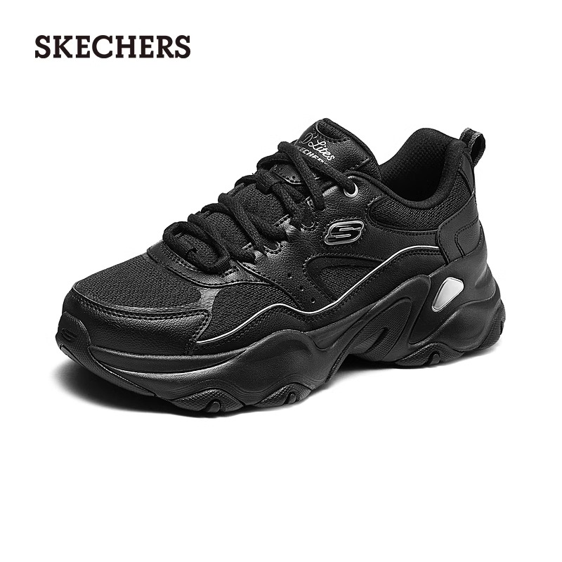 Skechers斯凯奇2024秋新款女熊猫鞋厚底增高运动150521