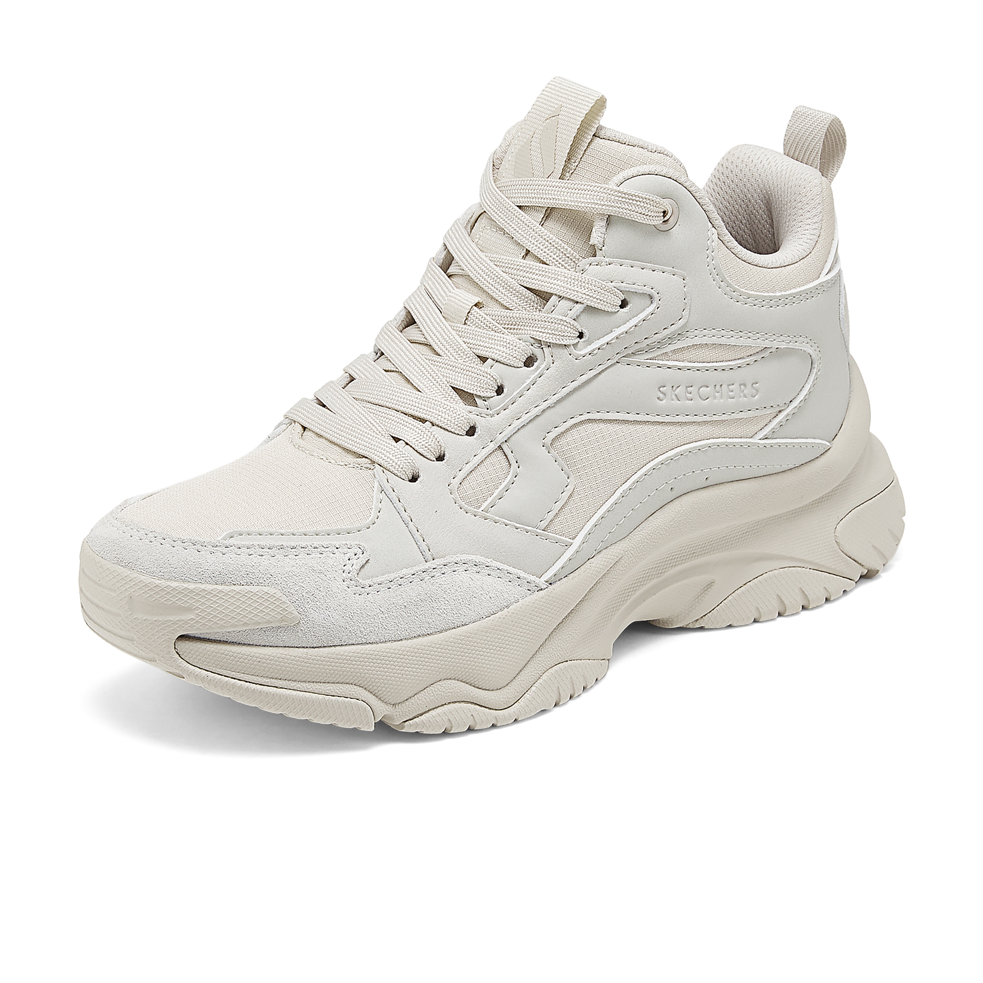 Skechers斯凯奇秋冬款女鞋复古百搭时尚潮流保暖中帮老爹鞋177598