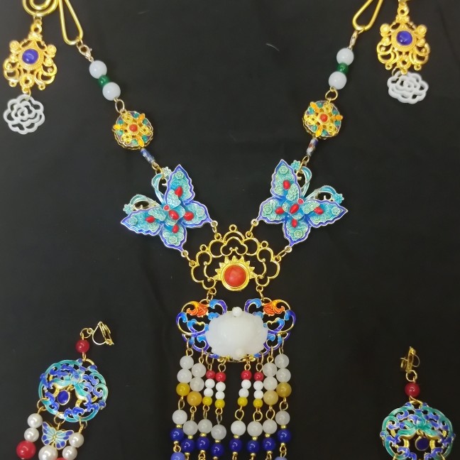 大气古风新娘宫廷饰品。璎珞饰品。