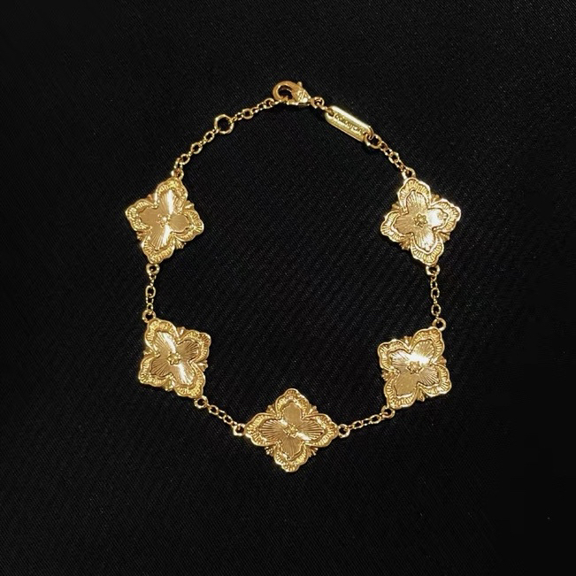 铜合金手链 手链轻奢时尚百搭黄色ins气质w-9934