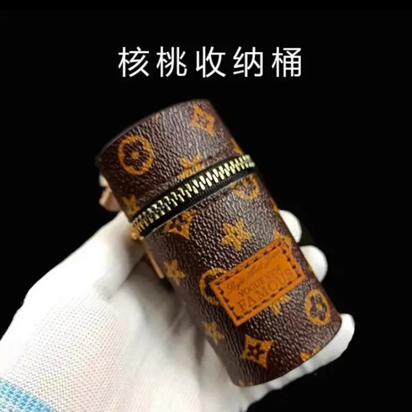 文玩核桃 （收纳包）官帽青蛙头白狮子闷尖苹果园小手捻收纳包