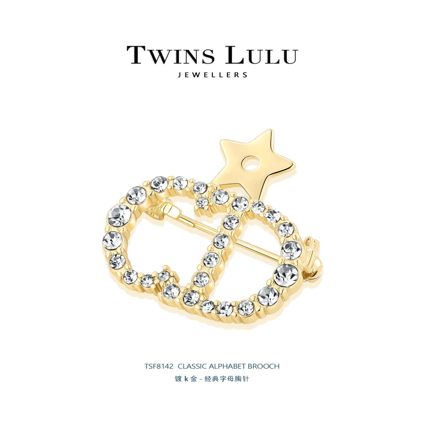 AIAX 流光风 简约优雅精致时尚百搭小众轻奢胸针TSF8142