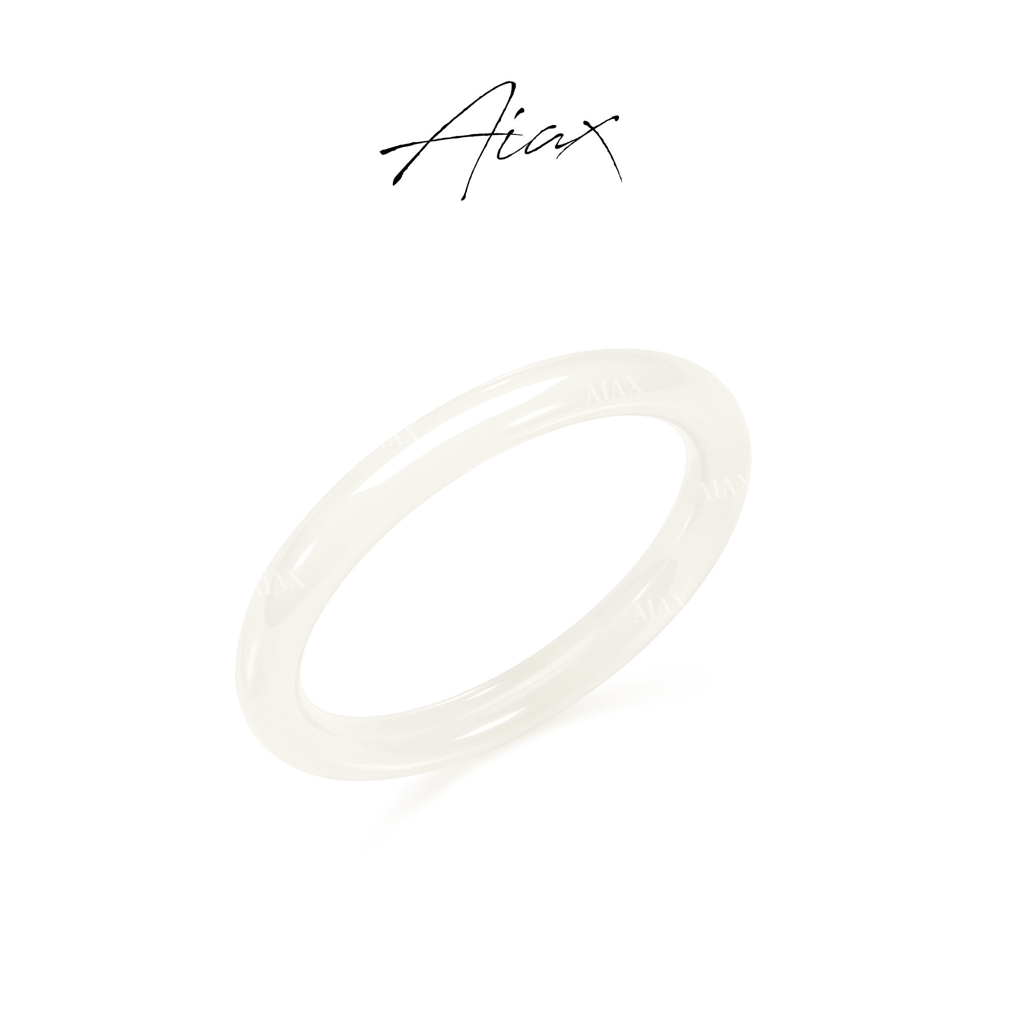 非金属亚克力手镯 AIAX  新中式【白光】气质美人条手镯TSS7564