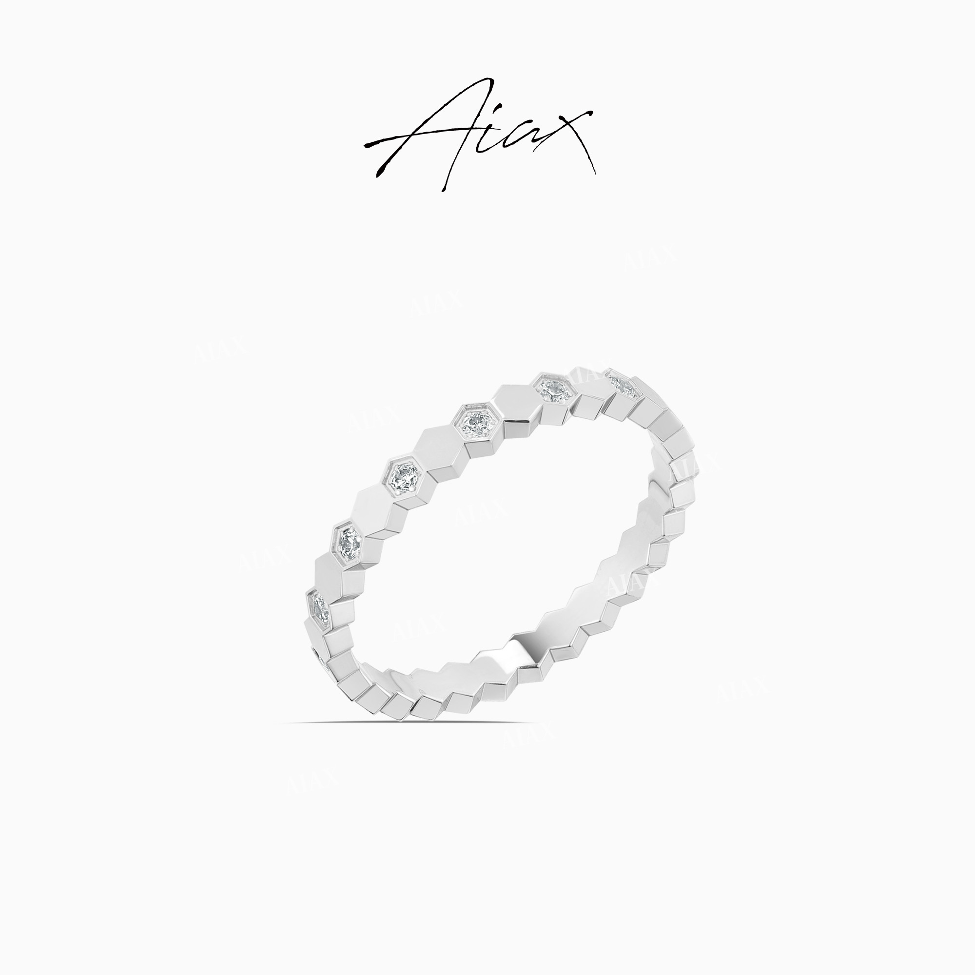 AIAX 925银 流光风 【顶配版】轻奢时尚百搭设计师精致戒指TSS7257