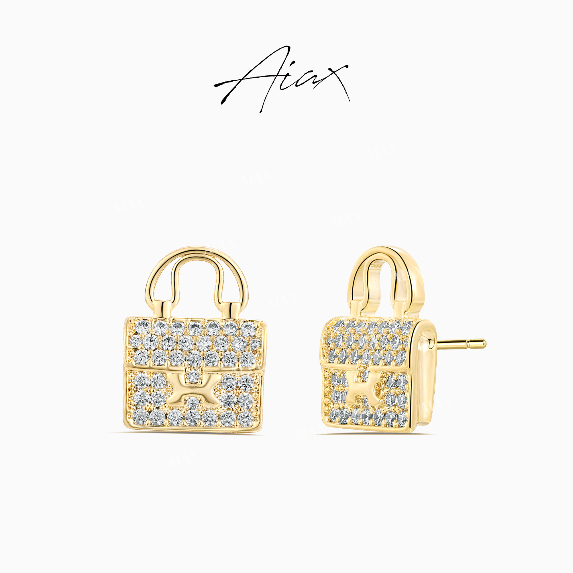 AIAX 出游季 小众设计师气质经典轻奢时尚复古包包耳环TSL1053