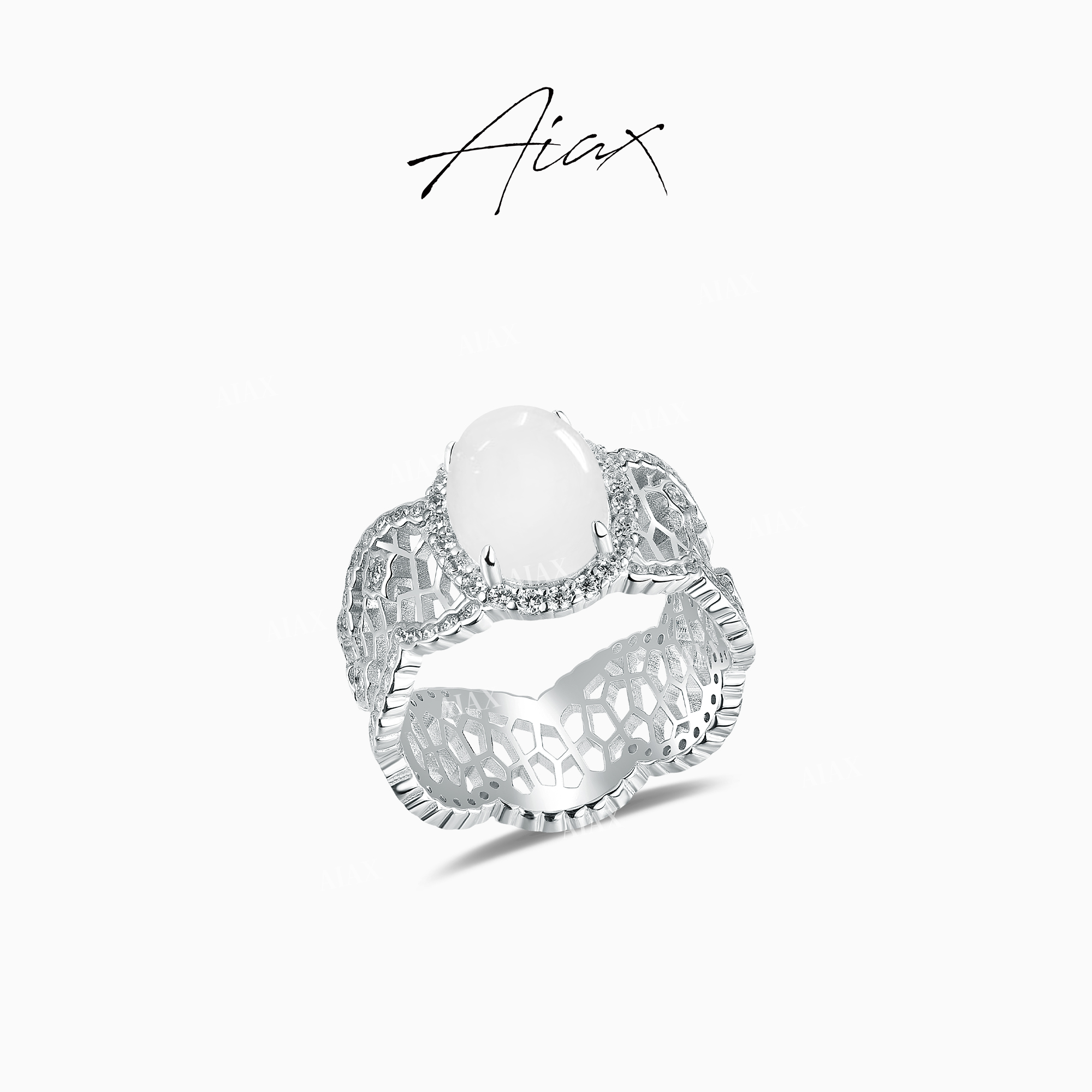 AIAX 925银 出游季 【夏上新】 国潮【东方烟雨】戒指TSS7609