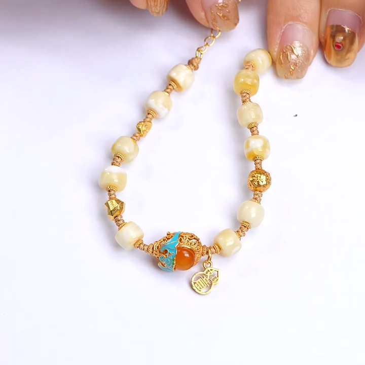 木润【蜜蜡】天然蜜蜡直切手链