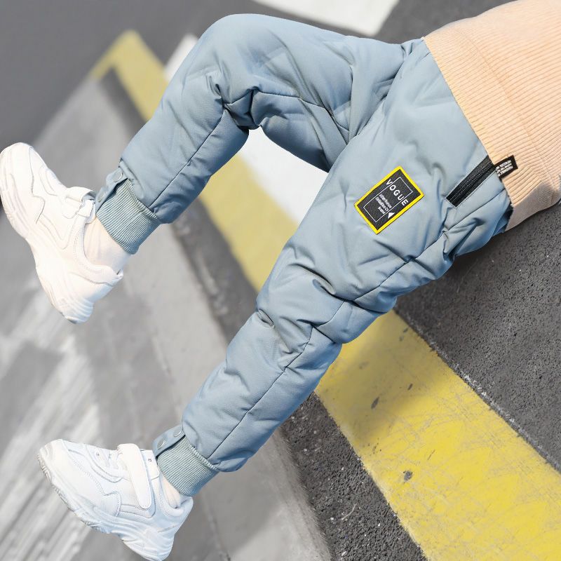 童装男童保暖棉裤秋冬款加厚冬季新款洋气儿童冬装加绒裤子外穿潮