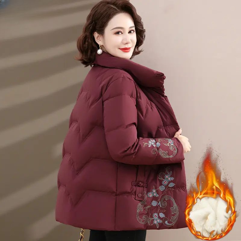 上档次妈妈棉衣棉服棉袄气质中老年女装秋冬减龄新款保暖母亲外套