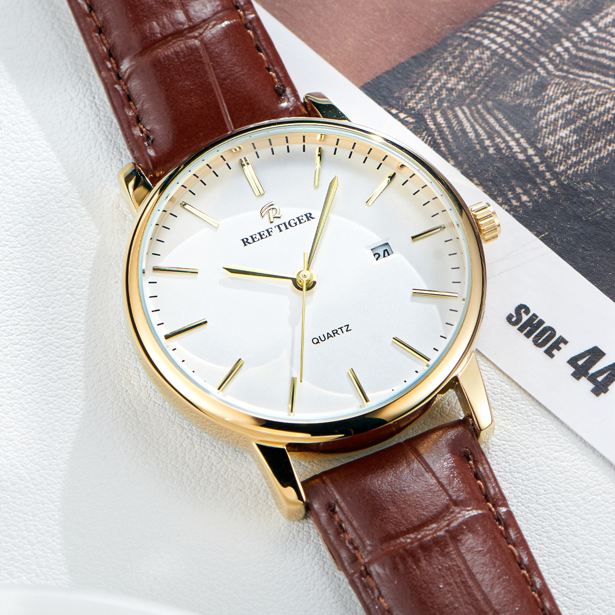 【经典】瑞夫泰格男士手表时尚防水简约石英表超薄腕表气质高档百搭
