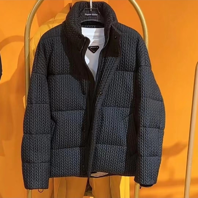 新潮百搭流行重磅男士加厚保暖时尚百搭宽松立领棉袄冬季新款休闲
