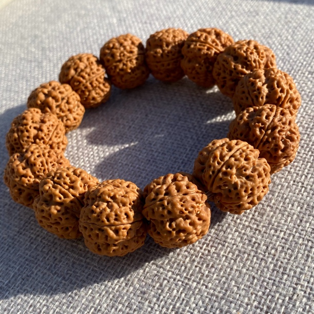 Q1-21尼泊尔大金刚巨肉梅花双龙金刚菩提手串男士