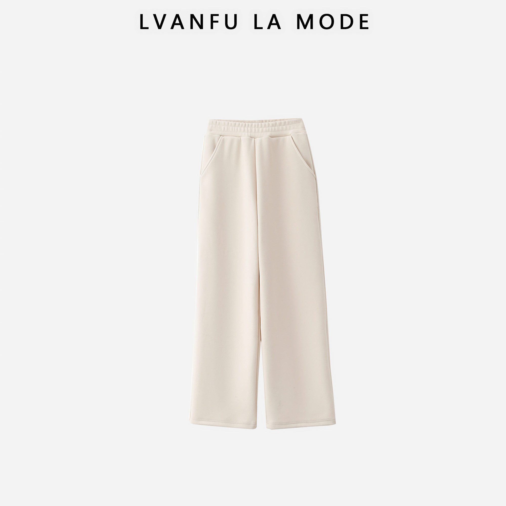 冬日小暖炉双面绒羊毛蚕丝重磅秋冬休闲女长裤下JY516A