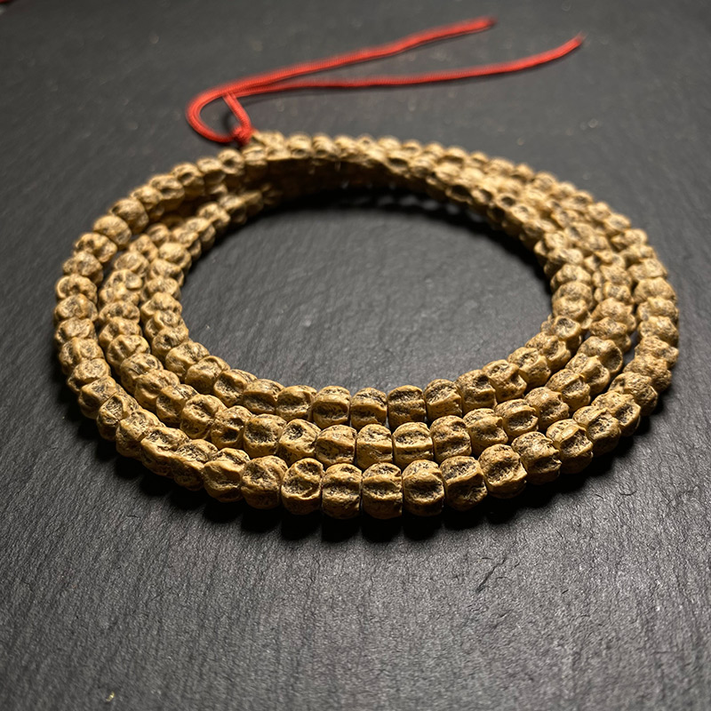 热振百香籽手串【赤龙】深坑暴棱满龙脊平头莲花桩龙爪108颗柏香籽