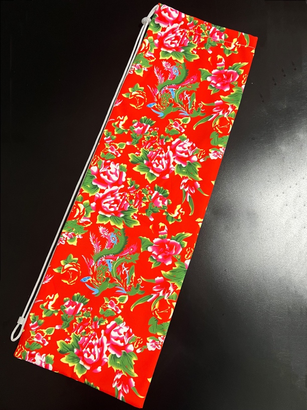 新款首发网红大花羽毛球拍袋可装3支 帆布印花袋 耐用耐磨