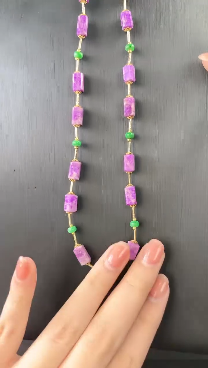 【闪购商品】苏纪石（舒俱来），18K金镶嵌舒俱来项链