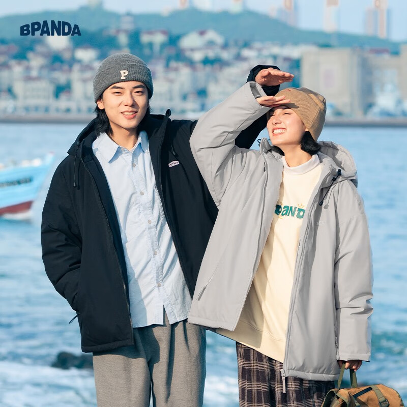 ben·panda【年终特惠】棉服男冬季休闲加厚宽松连帽拉链防风外套