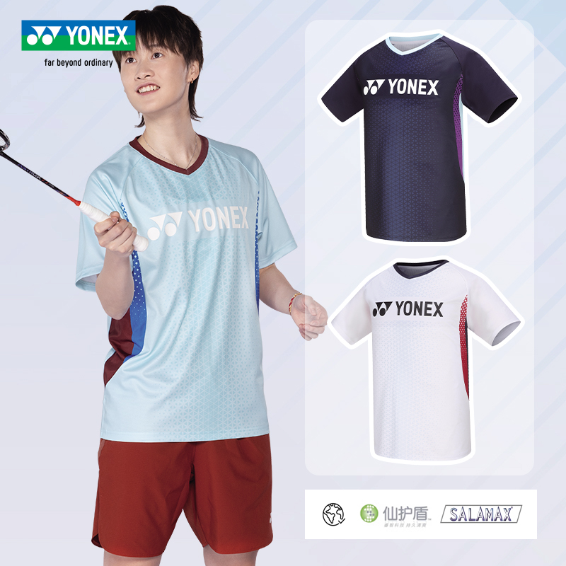 YONEX 110284 比赛系列 yy尤尼克斯羽毛球服短袖 速干清爽24秋