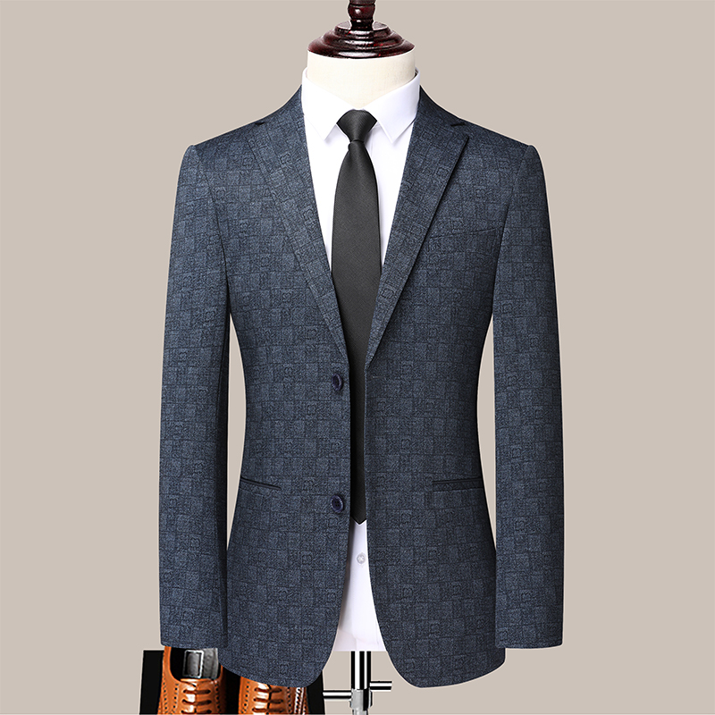 春秋冬男士高端修身中青年西装简约韩版潮流商务帅气休闲西装