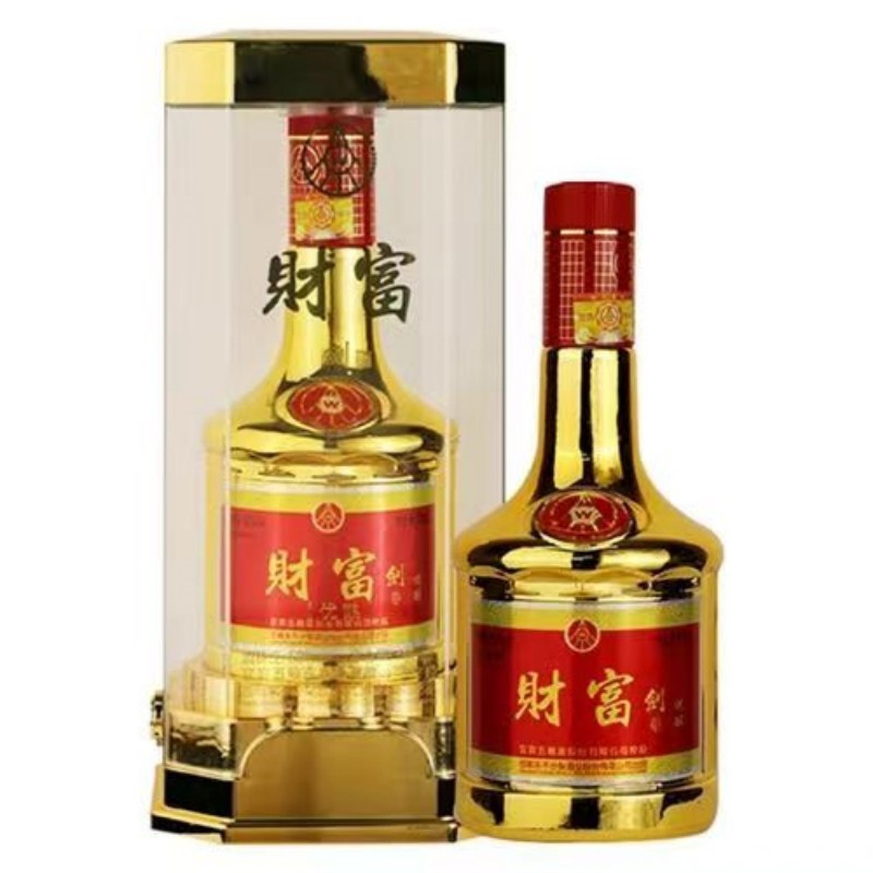 财富剑（金色）浓香型白酒单支52度500ml