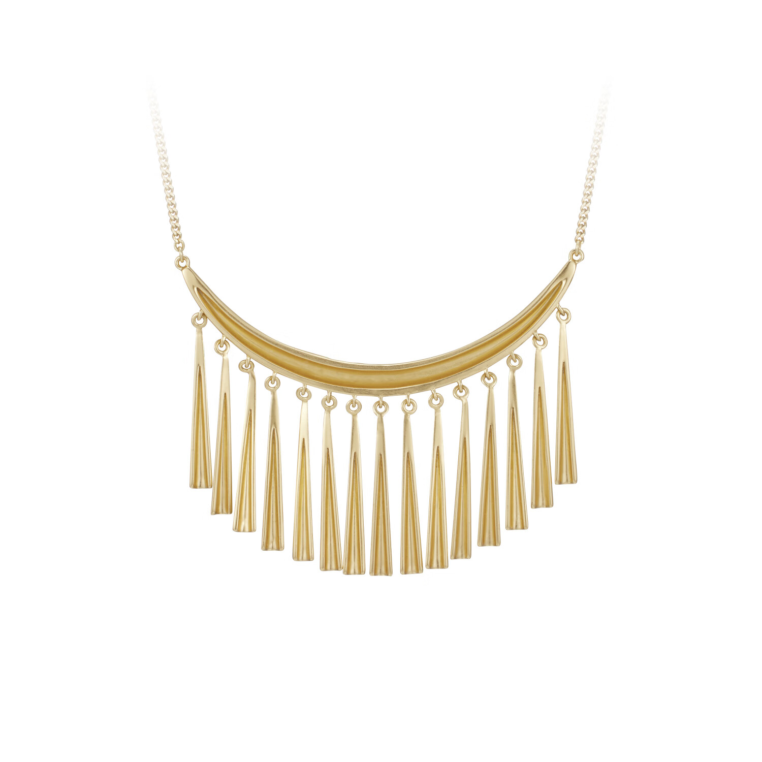 合金吊坠 Fellala/翡拉拉「云錾刻」民族流苏项链时尚大气高级感