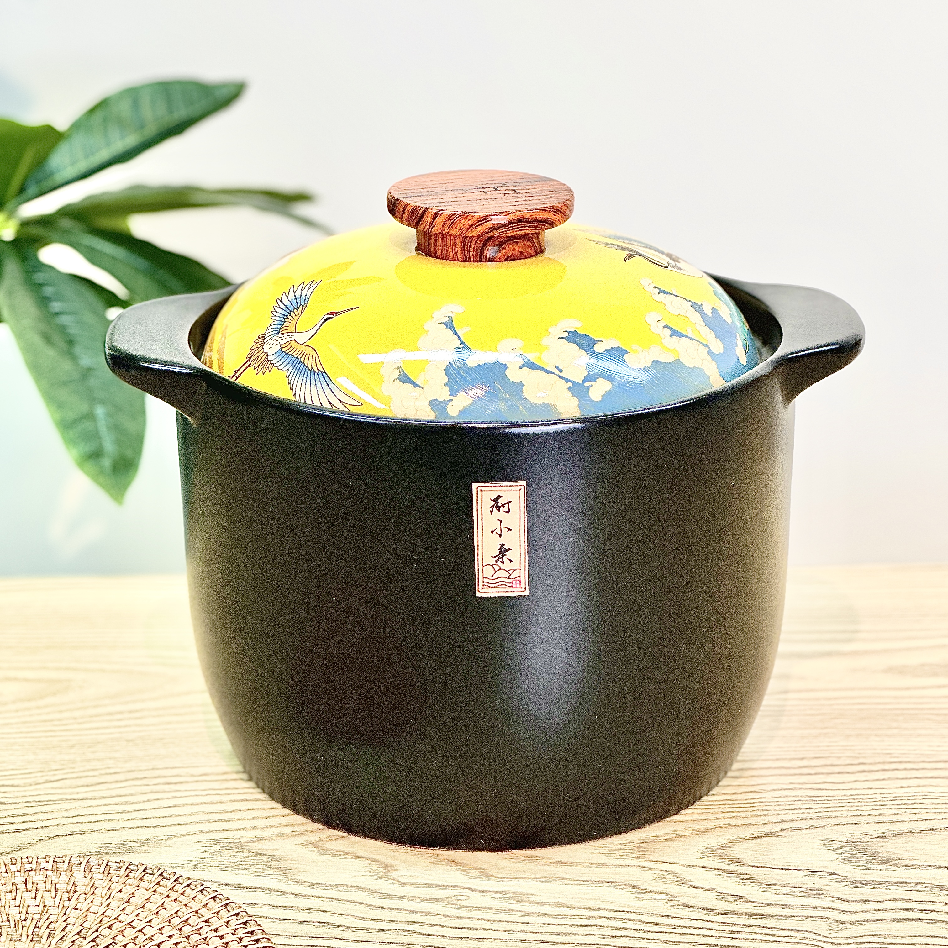 厨小亲7L新款国风烹饪耐高温陶瓷干烧大容量炖锅砂锅耐烧冷热隔热