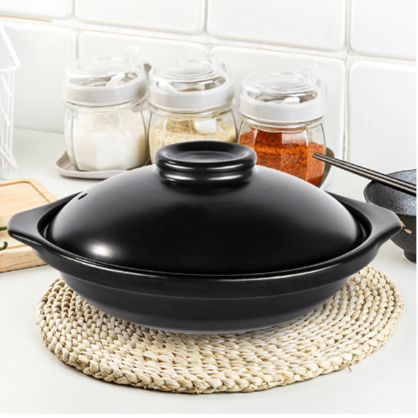 厨小亲陶瓷耐高温煲仔饭啫啫煲浅锅砂锅炖锅干烧锅明火燃气陶瓷商