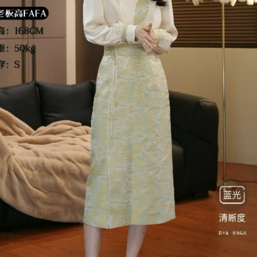 【锦绣繁花】老板高FAFA热力感穿搭原创设计  半身裙21781