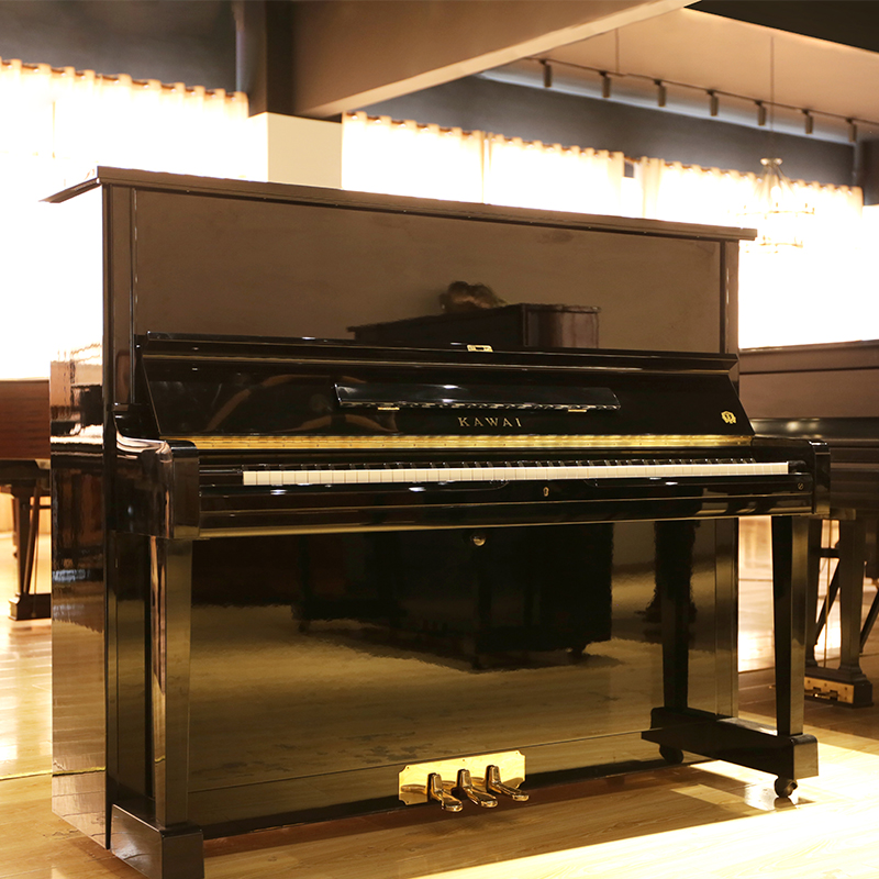  KAWAI/卡瓦依 日本进口BS20专业演奏黑色中古立式钢琴二手钢琴