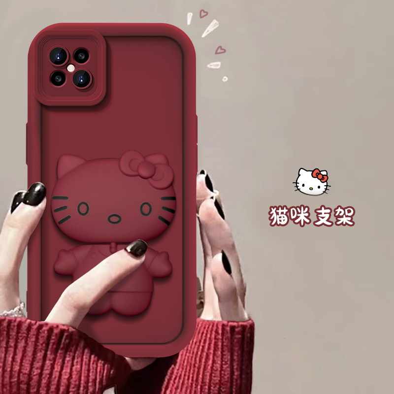 oppo A92S手机壳猫猫支架款网红爆款天眼硅胶全包防摔可爱女款