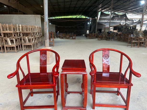 实木中国红三件套  圈椅 茶椅 太师椅48-60-48-95等等浮力！