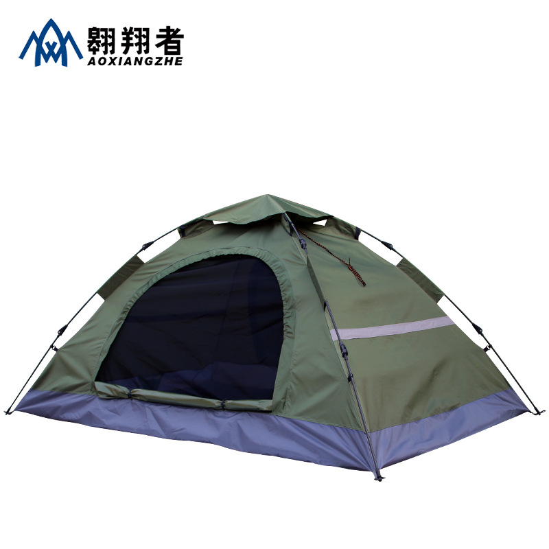 翱翔者户外帐篷防晒防风速开家用防水露营野餐徒步防雨便携式帐篷