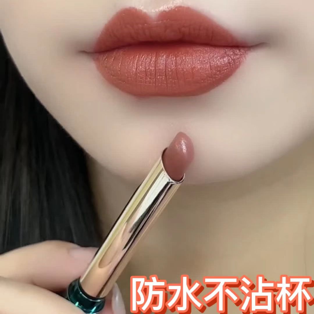 防水不掉色正红色显白正品不掉色不沾杯不脱色豆沙色口红正品哑光