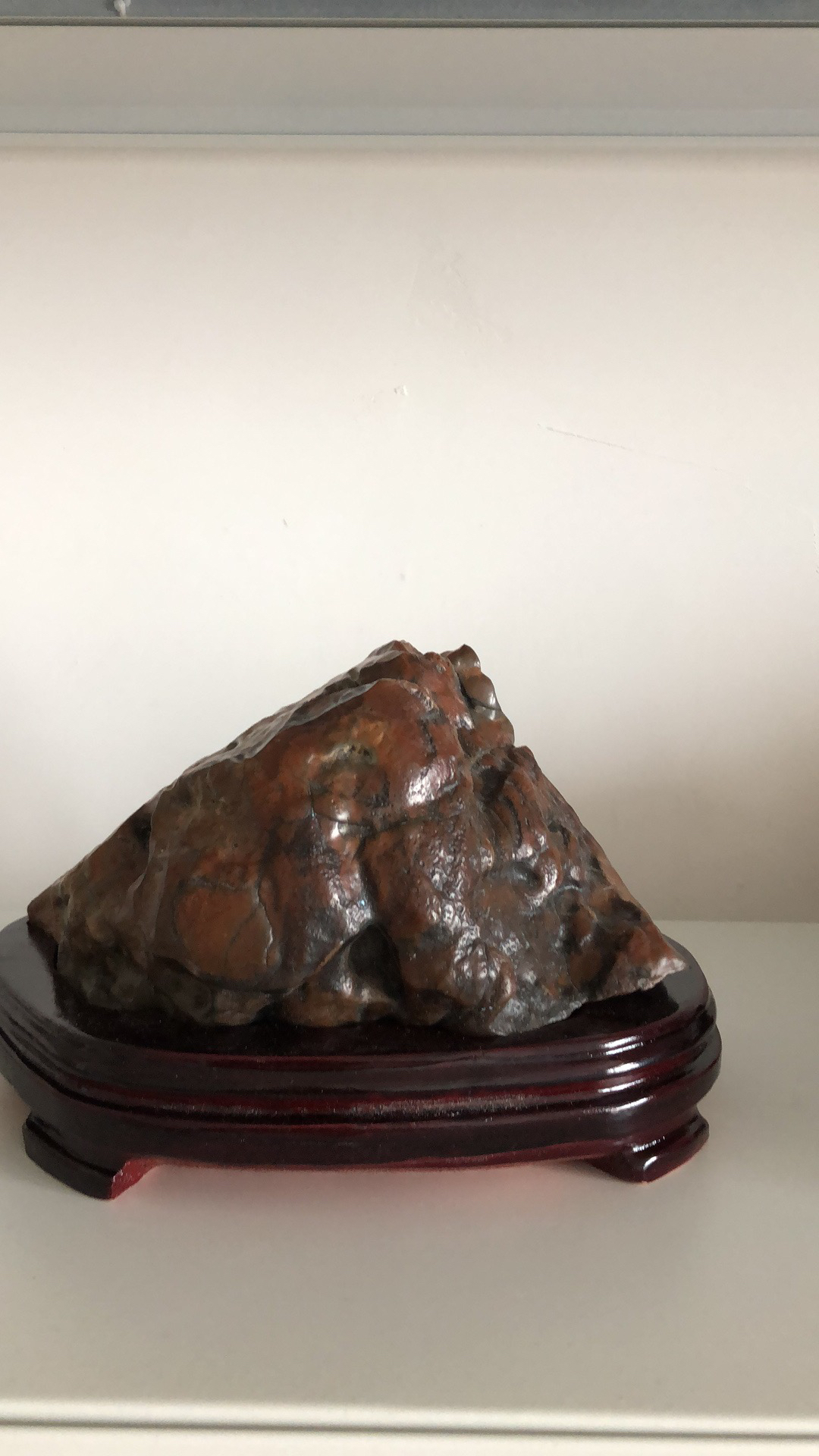 阿拉善戈壁石摆件树桩