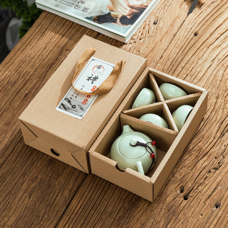 天青色汝窑茶壶陶瓷茶具小茶壶冰裂纹釉西施壶功夫茶具泡茶壶套装