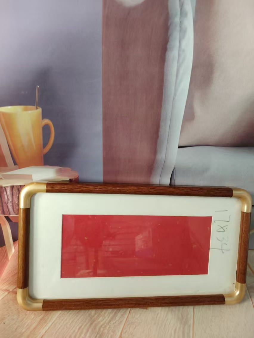 【弹珠款】17*34仿铜角实木画框 031